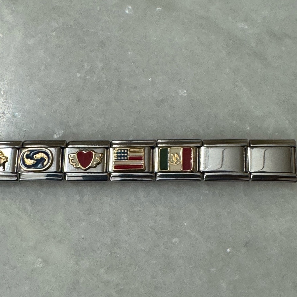 Italian stretch charm bracelet - Picture 4 of 7